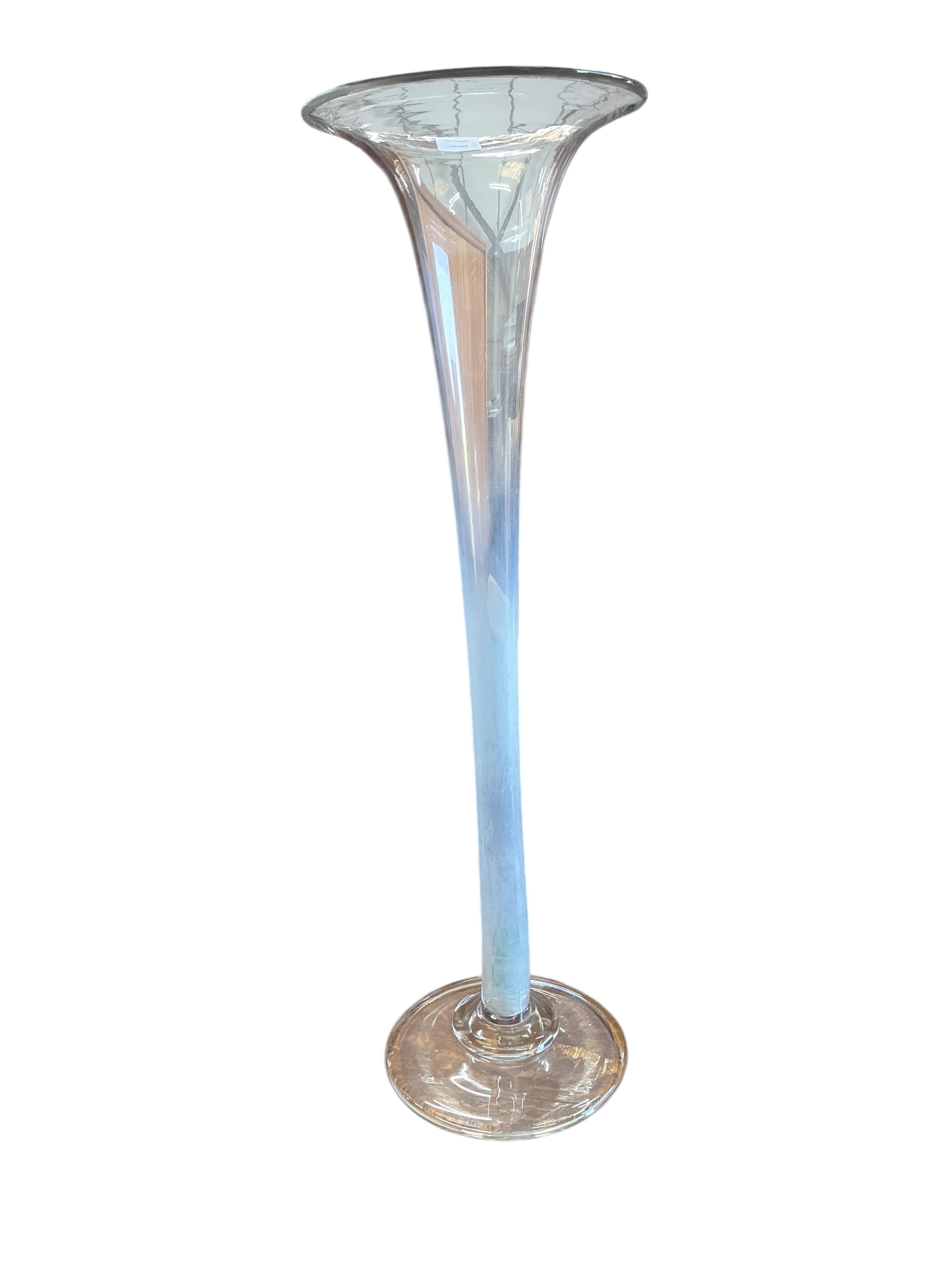 A large Victorian style glass vase, height 90cm